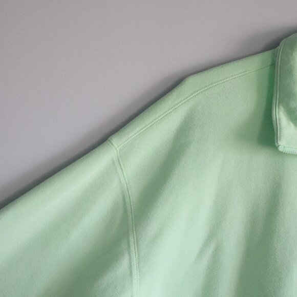 FWD Mens Green Sz XL All Year 1/2 Zip Sherpa Fleece Stretch Pullover Sweater - Picture 3 of 15